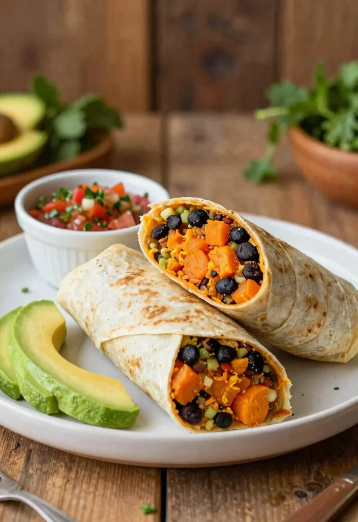 12 30 Minute Dinner Recipes for Busy Weeknights 10. Sweet Potato and Black Bean Burritos 0