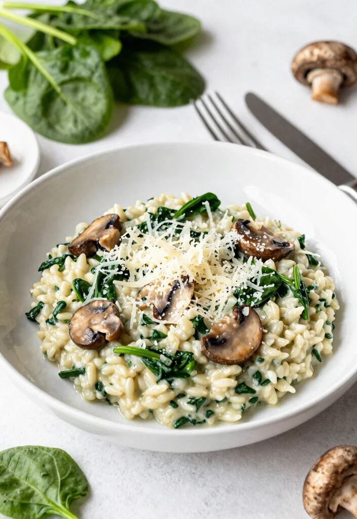 12 30 Minute Dinner Recipes for Busy Weeknights 4. Creamy Spinach and Mushroom Risotto 0