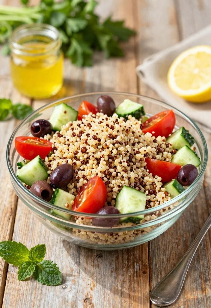 12 Bulk Salad Recipes Perfect for Meal Prep and Parties 1 12 Bulk Salad Recipes Perfect for Meal Prep and Parties - 1. Mediterranean Quinoa Salad 1