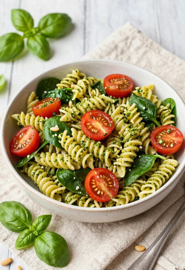 12 Bulk Salad Recipes Perfect for Meal Prep and Parties 89 12 Bulk Salad Recipes Perfect for Meal Prep and Parties - 9. Pesto Pasta Salad 1