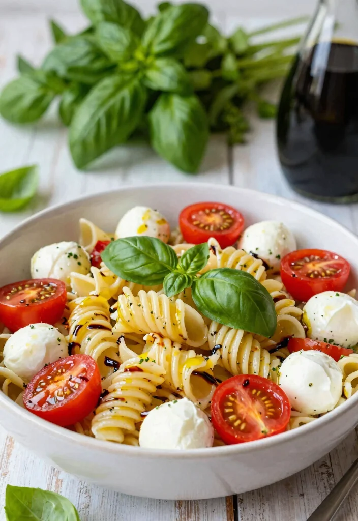 12 Cherry Tomato Dinner Recipes for Fresh Bright Flavor - 1. Caprese Pasta Salad 1