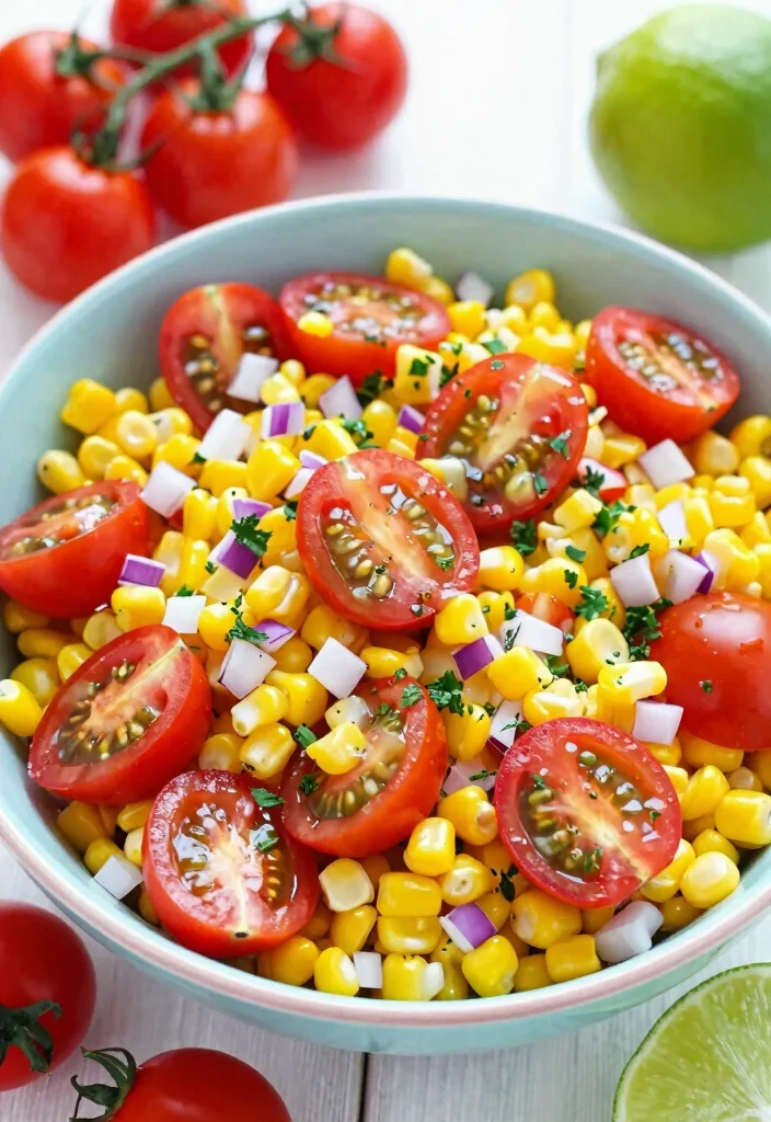 12 Cherry Tomato Dinner Recipes for Fresh Bright Flavor - 12. Cherry Tomato and Corn Salad 1