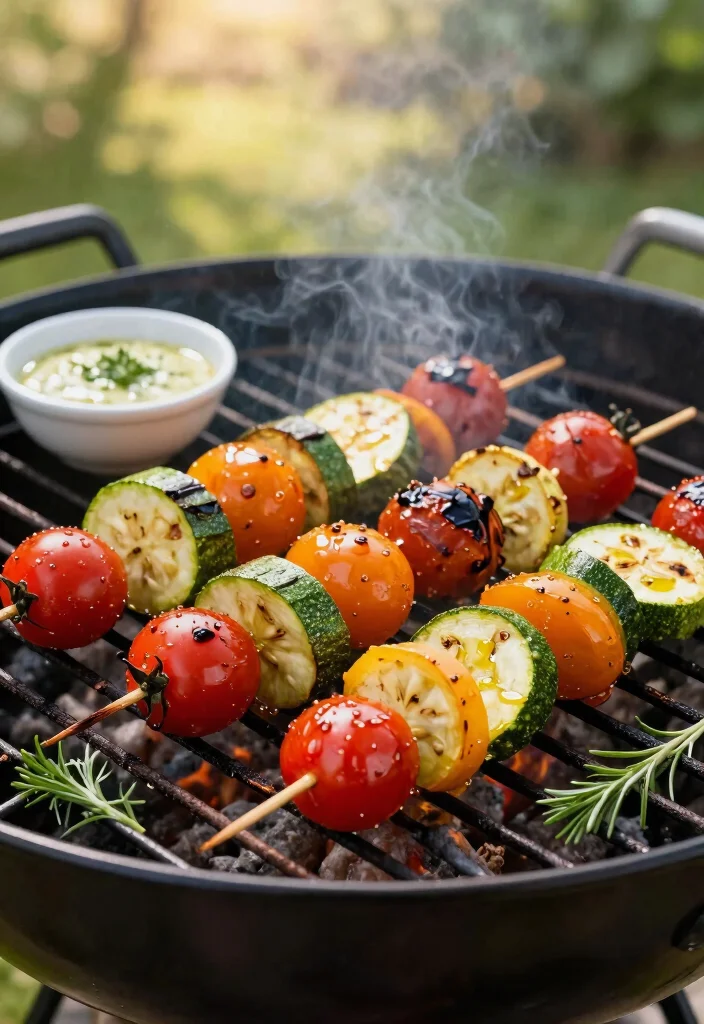 12 Cherry Tomato Dinner Recipes for Fresh Bright Flavor - 7. Cherry Tomato and Zucchini Skewers 1