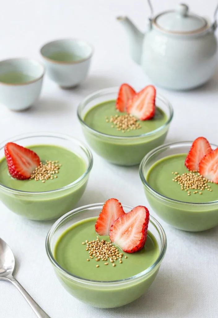 12 Dessert Pudding Recipes for Creamy Comfort Classics 67 12 Dessert Pudding Recipes for Creamy Comfort Classics - 7. Matcha Green Tea Pudding 1