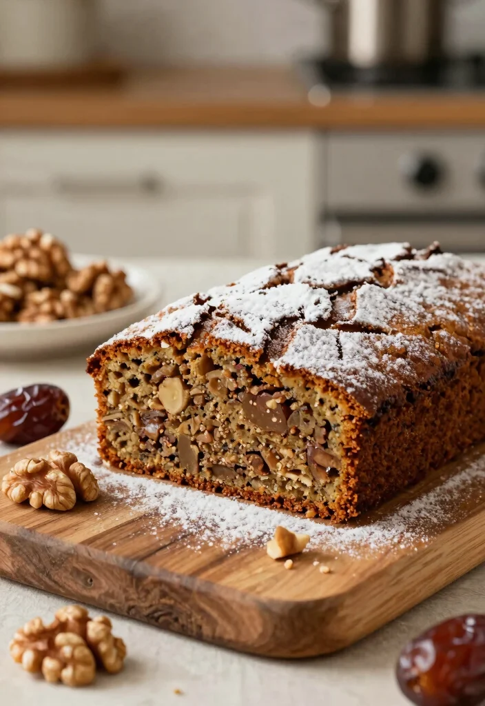 12 Dubai Dessert Recipes with Rich Middle Eastern Flavor 23 12 Dubai Dessert Recipes with Rich Middle Eastern Flavor 3. Date and Walnut Cake 0