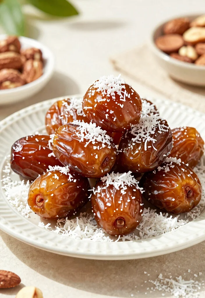 12 Dubai Dessert Recipes with Rich Middle Eastern Flavor 45 12 Dubai Dessert Recipes with Rich Middle Eastern Flavor 5. Date Coconut Balls 0