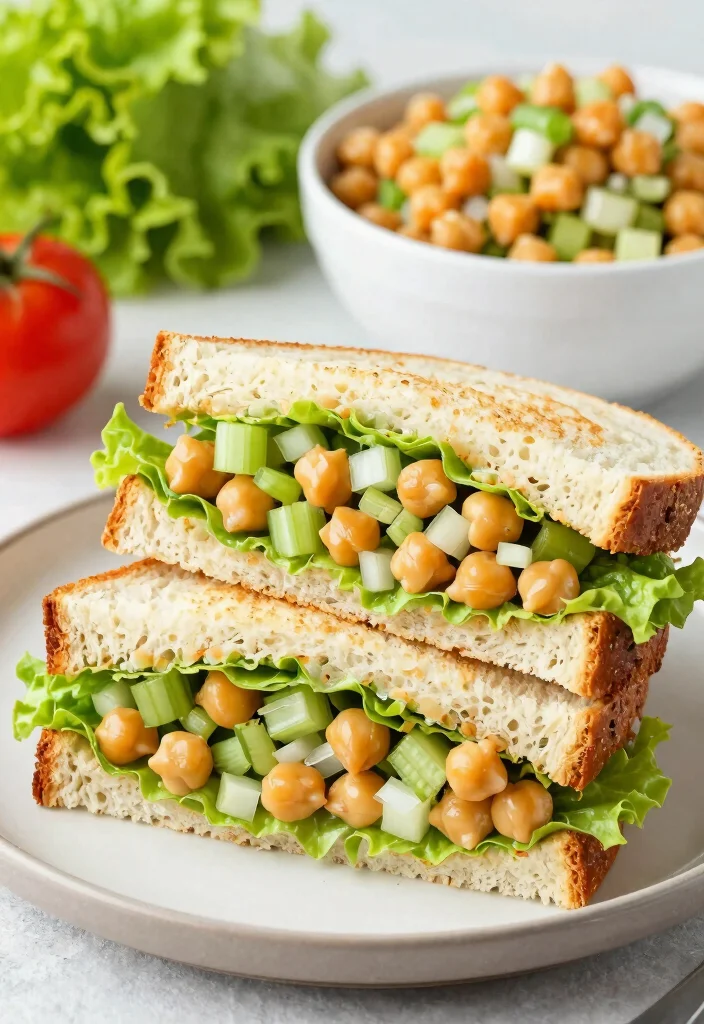12 Healthy Batch Cooking Recipes for Weekly Meal Prep - 5. Chickpea Salad Sandwiches 1