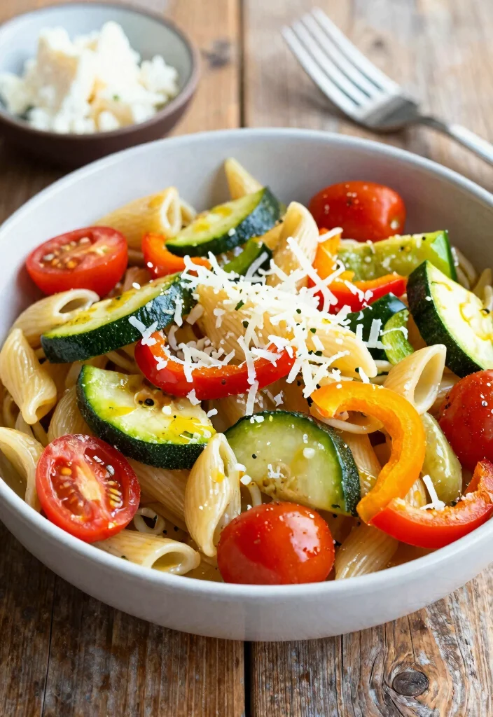 12 Healthy Batch Cooking Recipes for Weekly Meal Prep - 6. Vegetable Pasta Primavera 1