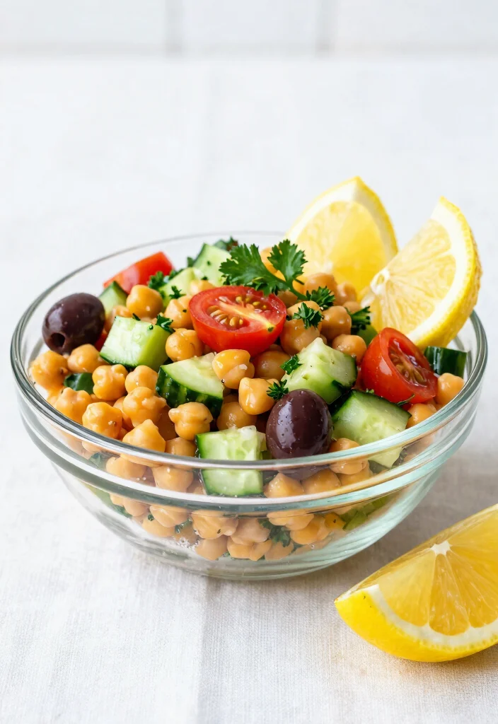 12 Healthy Diet Salad Recipes for Clean Everyday Meals 2. Mediterranean Chickpea Salad 0