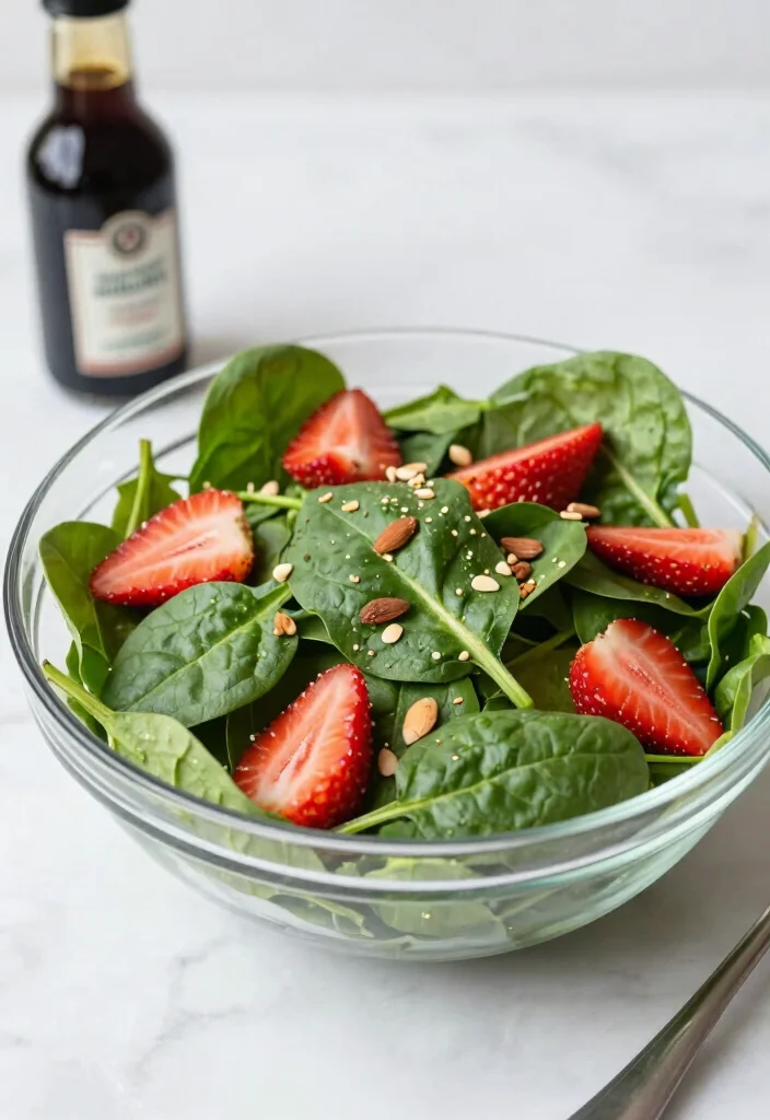 12 Healthy Diet Salad Recipes for Clean Everyday Meals 3. Spinach Strawberry Salad 0