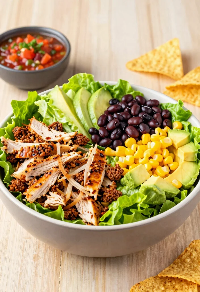 12 Healthy Diet Salad Recipes for Clean Everyday Meals 9. Taco Salad Bowl 0