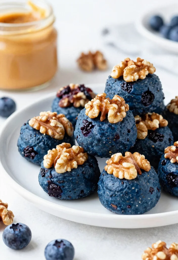 12 Healthy Energy Ball Recipes for Quick Fuel Snacks 45 12 Healthy Energy Ball Recipes for Quick Fuel Snacks - 5. Blueberry Walnut Energy Bites 1