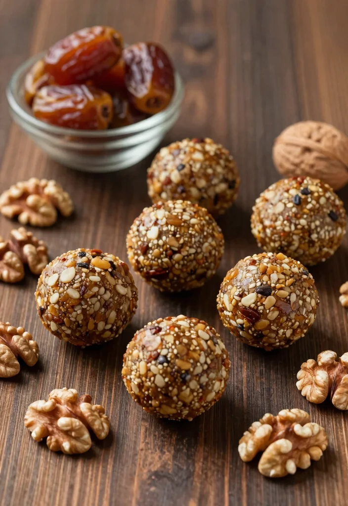 12 Healthy Energy Ball Recipes for Quick Fuel Snacks 89 12 Healthy Energy Ball Recipes for Quick Fuel Snacks - 9. Date and Walnut Energy Balls 1