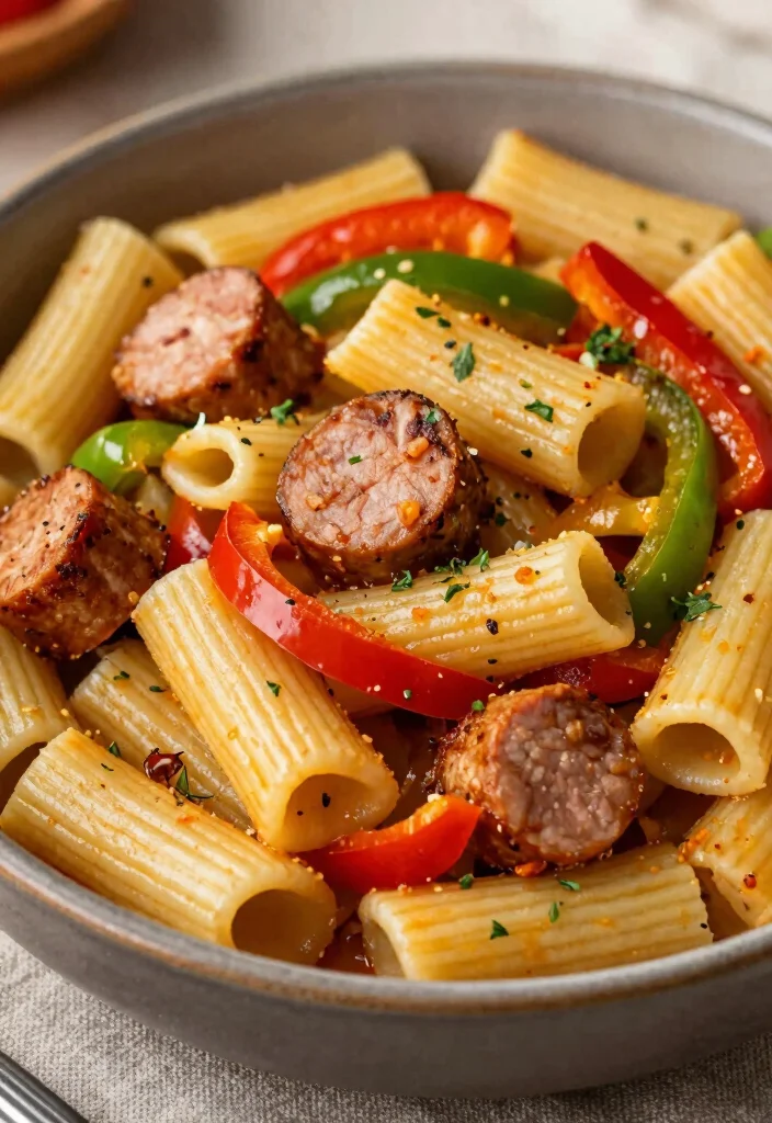 12 Healthy Rigatoni Recipes for Comfort Without Guilt 78 12 Healthy Rigatoni Recipes for Comfort Without Guilt - 8. Spicy Sausage and Peppers Rigatoni 1