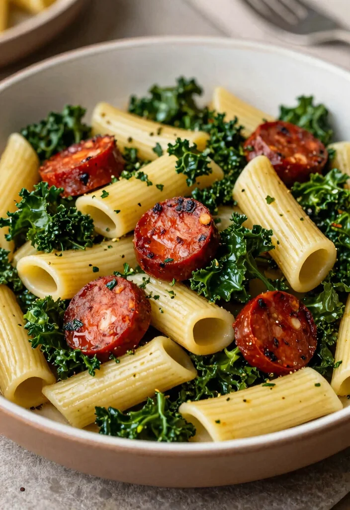 12 Healthy Rigatoni Recipes for Comfort Without Guilt 89 12 Healthy Rigatoni Recipes for Comfort Without Guilt - 9. Chorizo and Kale Rigatoni 1