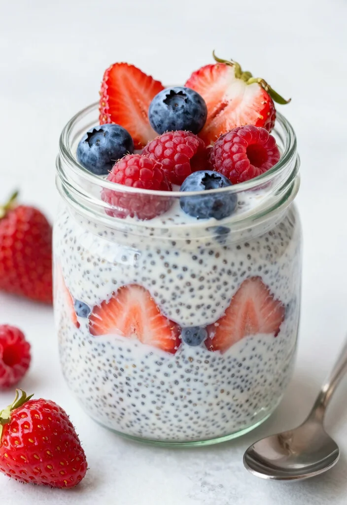 12 Healthy Summer Lunch Recipes for Light Fresh Meals 123 12 Healthy Summer Lunch Recipes for Light Fresh Meals - 12. Berry Chia Seed Pudding 1