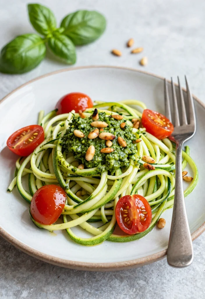 12 Healthy Summer Lunch Recipes for Light Fresh Meals 23 12 Healthy Summer Lunch Recipes for Light Fresh Meals - 3. Zucchini Noodles with Pesto 1