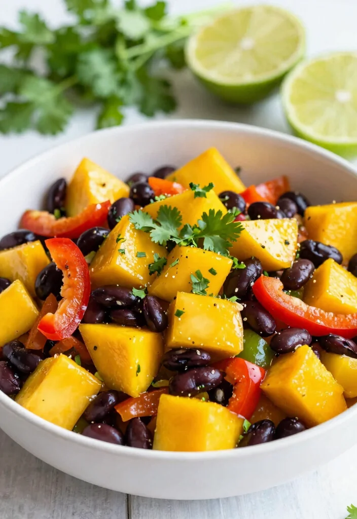 12 Healthy Summer Lunch Recipes for Light Fresh Meals 45 12 Healthy Summer Lunch Recipes for Light Fresh Meals - 5. Tropical Mango & Black Bean Salad 1