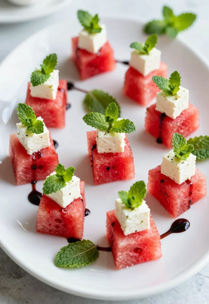12 Healthy Summer Lunch Recipes for Light Fresh Meals 67 12 Healthy Summer Lunch Recipes for Light Fresh Meals - 7. Watermelon & Feta Bites 1