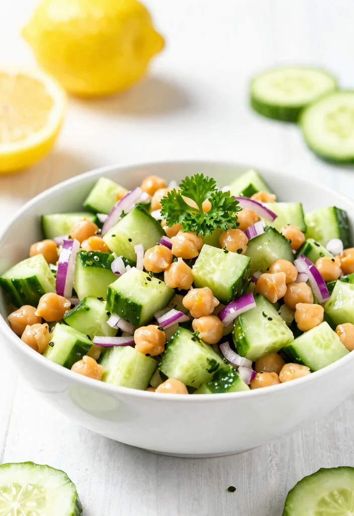 12 Healthy Summer Lunch Recipes for Light Fresh Meals 89 12 Healthy Summer Lunch Recipes for Light Fresh Meals - 9. Chickpea & Cucumber Salad 1