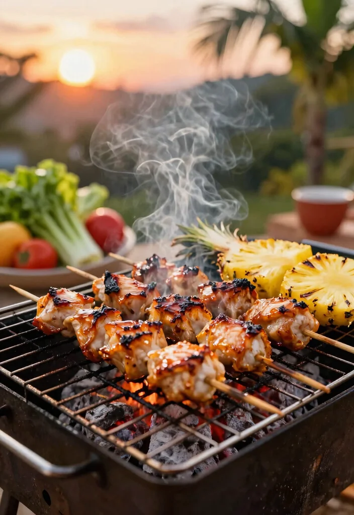 12 Tropical Dinner Recipes for Sweet Savory Balance - 2. Pineapple Teriyaki Chicken Skewers 1