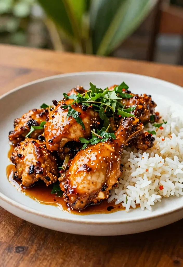 12 Tropical Dinner Recipes for Sweet Savory Balance - 9. Spicy Tamarind Glazed Chicken 1