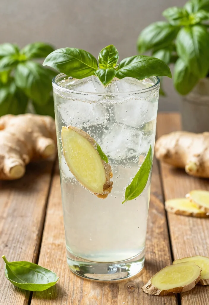 12 Vegan Basil Recipes for Fresh Aromatic Flavor 67 12 Vegan Basil Recipes for Fresh Aromatic Flavor - 7. Basil Ginger Spritzer 1