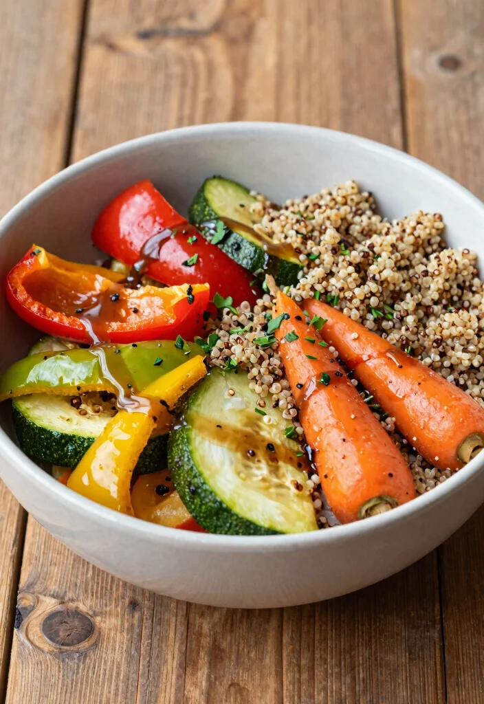 14 Healthy Clean Eating Recipes for Balanced Everyday Meals - 13. Roasted Vegetable Quinoa Bowl 1